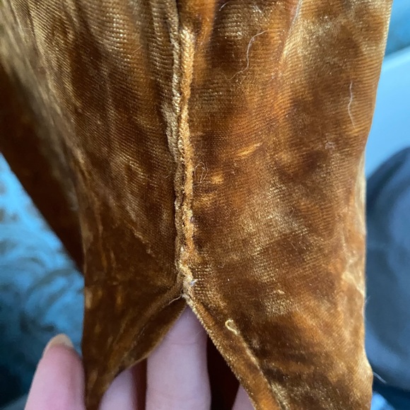 Gold velvet maxi dress - Picture 4 of 5